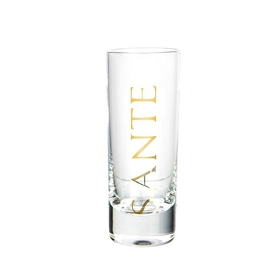 Wholesale Factory Price 60ml  Transparent Shot Glass With Decoration