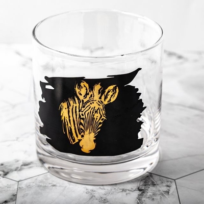 Professional Custom Lead-Free Crystal Whiskey Glass Pattern Printing Glass Gift