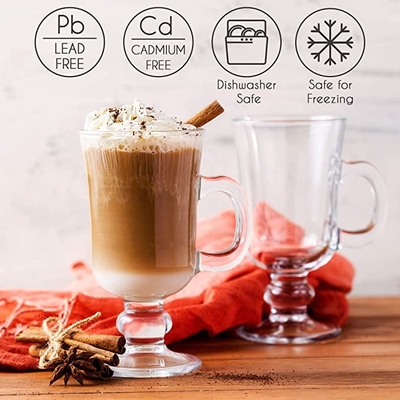 Custom Logo 250ml Clear Transparent Lead Free Crystal Glass Juice Glass drink cup