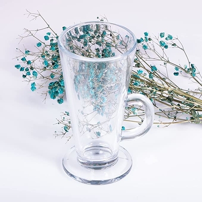 Custom Logo 250ml Clear Transparent Lead Free Crystal Glass Juice Glass drink cup