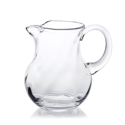 Wholesale 1.2L Pattern Decorative Water Drinking Glass Transparent Water Jug Pitcher