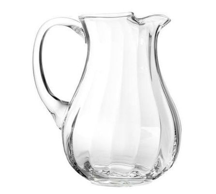 Wholesale 1.2L Pattern Decorative Water Drinking Glass Transparent Water Jug Pitcher