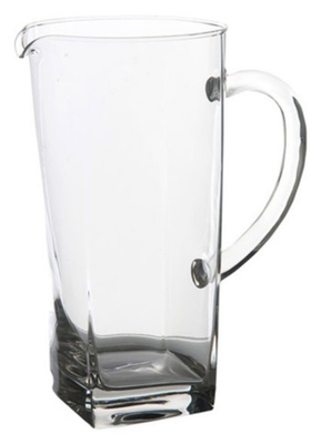 Factory Custom 1L Water Drinking Bottle Glass Transparent Water Jug Pitcher