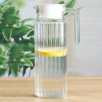 Wholesale Water Drinking Bottle Glass Transparent Water Jug Pitcher