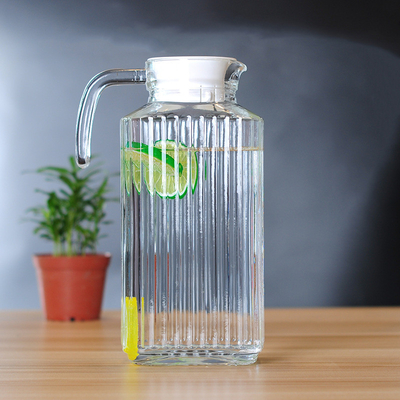 Wholesale Water Drinking Bottle Glass Transparent Water Jug Pitcher