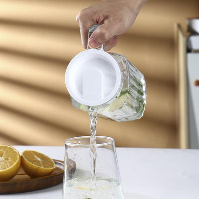 Wholesale Water Drinking Bottle Glass Transparent Water Jug Pitcher