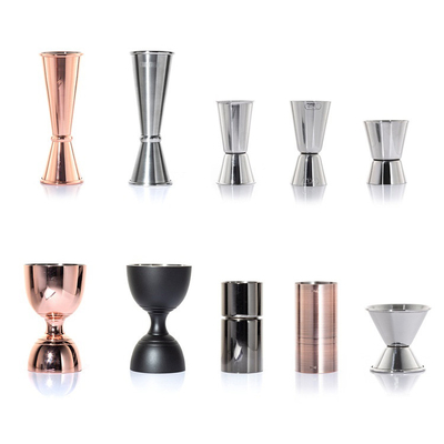 Factory Direct Metal SS Measuring Price Mini Stainless Steel Slim Double Bell Barware Custom Bar Jigger
