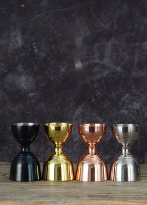 Factory Direct Metal SS Measuring Price Mini Stainless Steel Slim Double Bell Barware Custom Bar Jigger