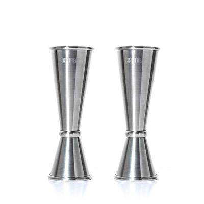 Factory Direct custom  barware tools 30/60ml measure cup stainless steel cocktail bar double jigger