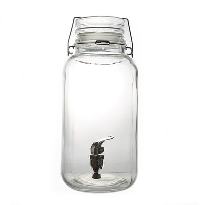 Wholesale High Quality Clear Juice beverage Dispenser 4803ml Glass drink dispenser