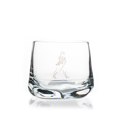 Customized Lead Free Crystal Heavy Base Whiskey Glass with Decal Logo Promotional Glass