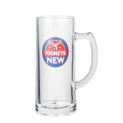 Factory Wholesale Lead Free High Quality Crystal Transparent Glass Boot Beer Glass with Handle