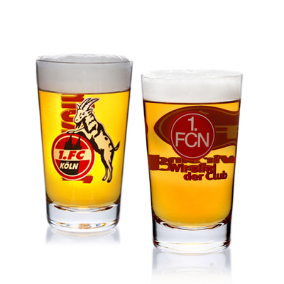 Branded Design Creative Custom Hibal Glass Beer Glasses for OEM Logo