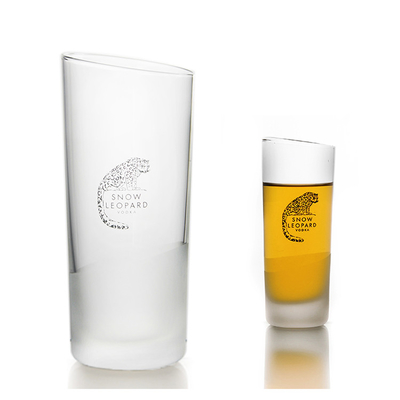 Custom logo round lead free crystal transparent Shot Glass