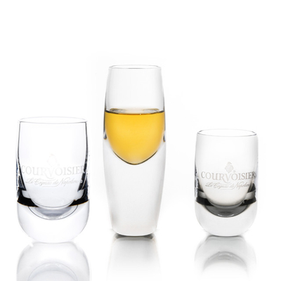 Custom logo round lead free crystal transparent 50ML Shot Glass