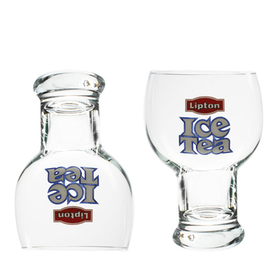 Factory wholesale lead free high quality crystal transparent 400ml glass drink cup Ice Tea Cup