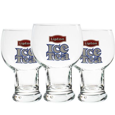 Factory wholesale lead free high quality crystal transparent 400ml glass drink cup Ice Tea Cup