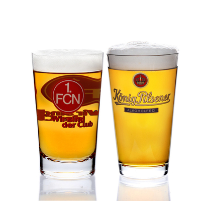 Factory wholesale lead free high quality crystal transparent beer glass drink cup