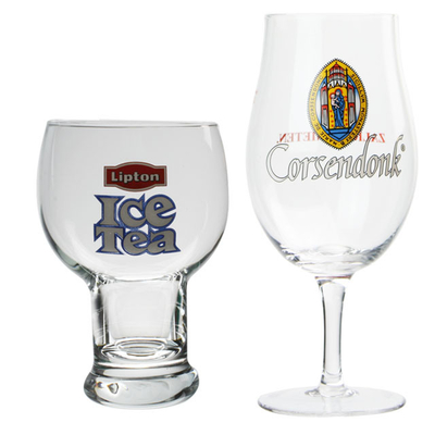 Promotion High Quality Glassware Short Stemmed 433ML Beer Glass Cup With Brand Logo