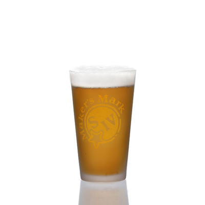 New Design Custom Beer Glass Hiball Glass Frosted Engraving Craft Beer Mug