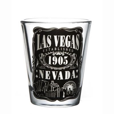 China Factory Wholesales Custom Logo Round transparent Shot Glass Bullet Shot Glass
