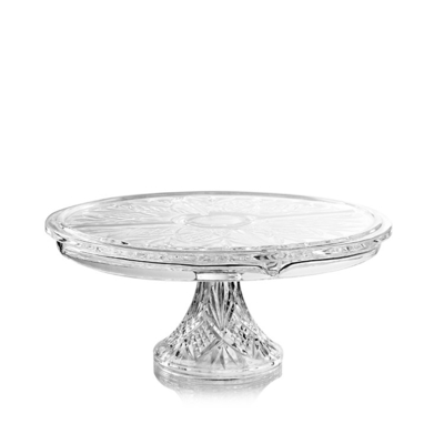 12 inch eco-friendly lead-free crystal transparent dome glass cake stand with lid
