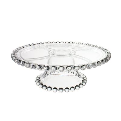 Beaded Mirror Dessert Mini Cup Cake Stand Set Wedding Decorating Tray Base Plate High Tea Gold Silver Round Hanging Crystal Item
