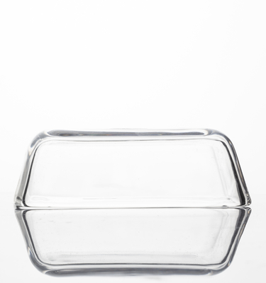 Factory Whosale High Quality Clear Glass Butter Dish Set