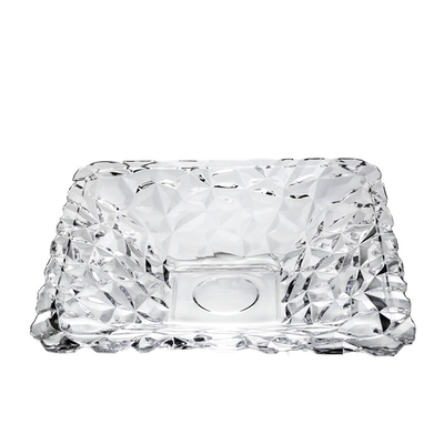 High Quality Transparent Pattern Decorative Ice Cube Collection Square Bowl