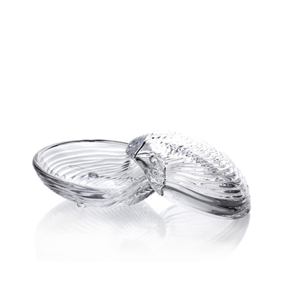 Shell Shape Creative Kitchen Tabletop Wholesale Factory Price High Quality Clear Butter Dish Set