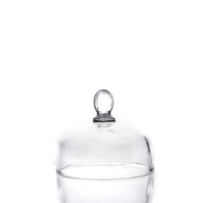 Clear Classic Round Pattern High Quality Butter Dish