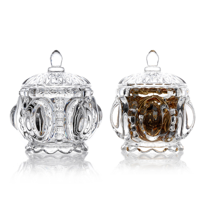China Wholesale Eco-Friendly Pattern Clear Transparent Candy Storage Canister