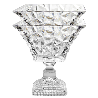 Hot selling High Quality Clear Ice Cube Collection Transparent Square Bowl