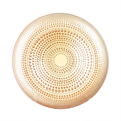 Wholesales ColorDecoration Glass Charger Plate with Electroplating and Spraying color