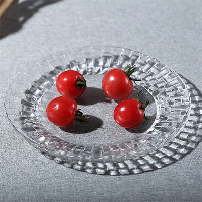 High Quality Gold Spraying 33*2.1cm Glass Charger Plate for Dinnerware