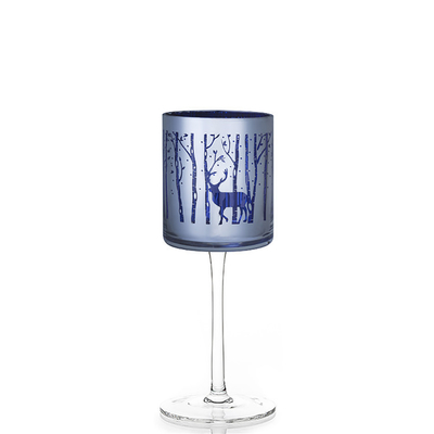 Newest design home decorative lead free crystal lantern glass candle holder