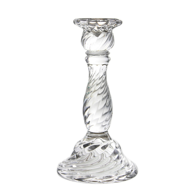 Hot sales customized clear crystal glass candelabra candlestick holder