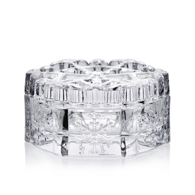Customized Snowflake Pattern Crystal Glass Jewelry Box