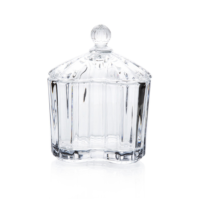 Heart crystal glass jewelry case box