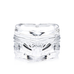 Heart crystal glass jewelry case box for wedding gifts