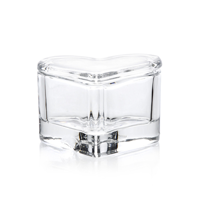 High quality crystal glass jewelry box for wedding gifts