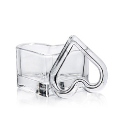 High quality crystal glass jewelry box for wedding gifts