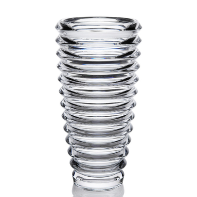 High Quality Transparent Round Pattern Flower Glass Vase