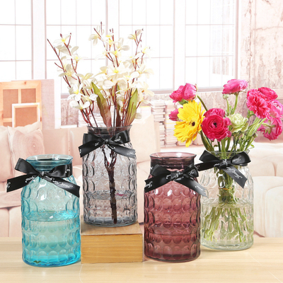 Wholesale Wedding Vase Colorful Glass Flower Vase for Home Decoration