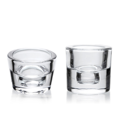 Clear Candle Holder Lead Free Crystal Glass Creative Party Celebration  Decoration