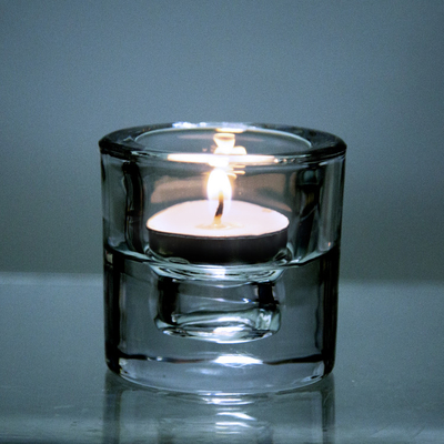 Clear Candle Holder Lead Free Crystal Glass Creative Party Celebration  Decoration