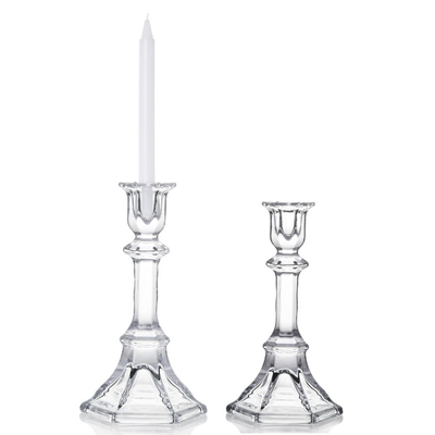 Clear Classic Crystal Glass Candelabra Candlestick Holder