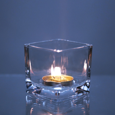 Hot sales customized clear crystal glass Candle Holder