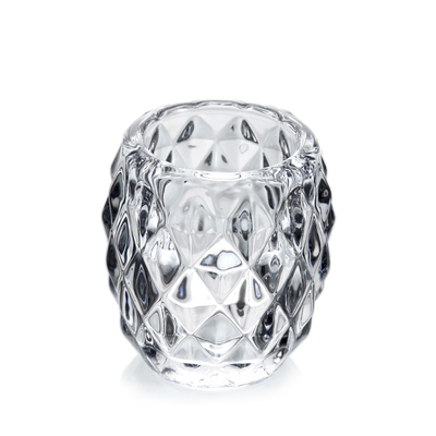 Clear Rhombus Candle Holder Tealight Set for party wedding decoration