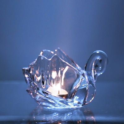 Creative Swan Shape Clear Classic Candle Holder Home Decoration